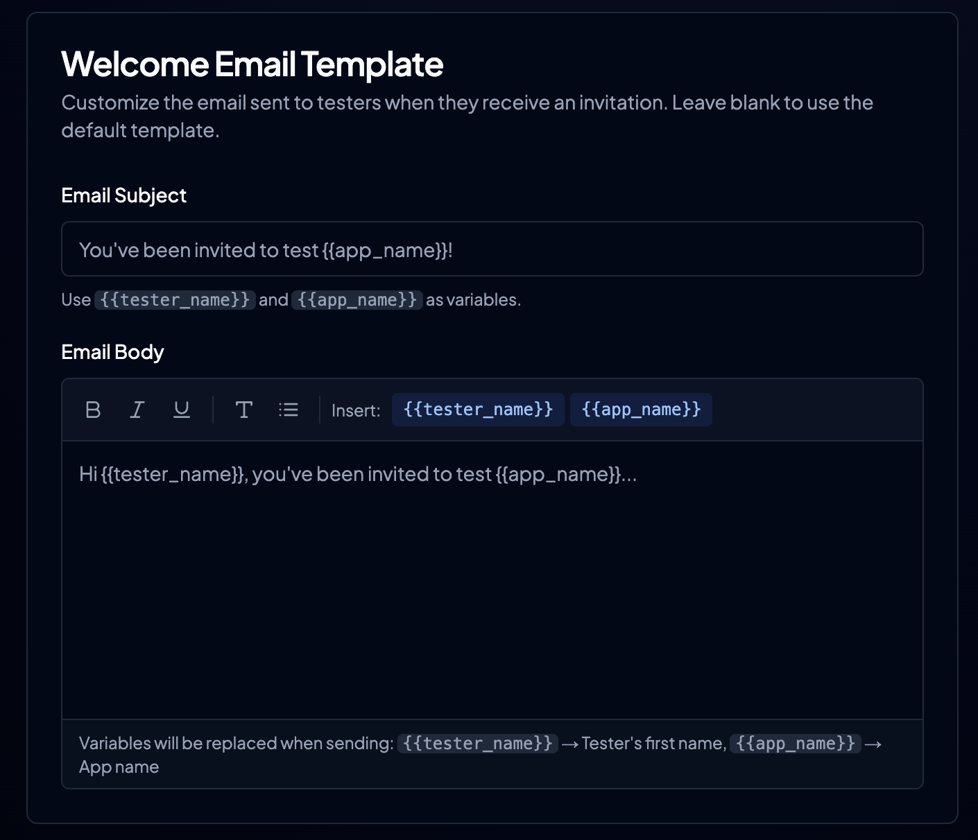 Custom Invite Emails